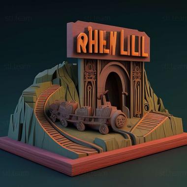3D model Thrillville Off the Rails game (STL)